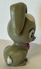 Mattel Barbie Pet Bunny Rabbit Gray and White with Pink Bow