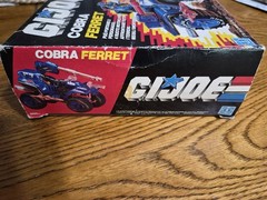 French/Canadian Hasbro GI Joe Cobra Ferret ATV Box Cut Flagpoints Triple Win