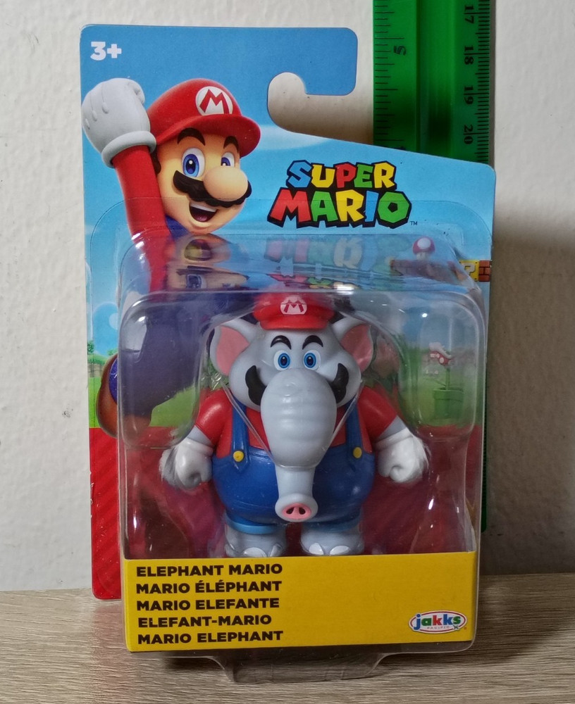 *FREE SHIP* 2.5″ ELEPHANT MARIO Super Mario Wonder World of Nintendo Jakks