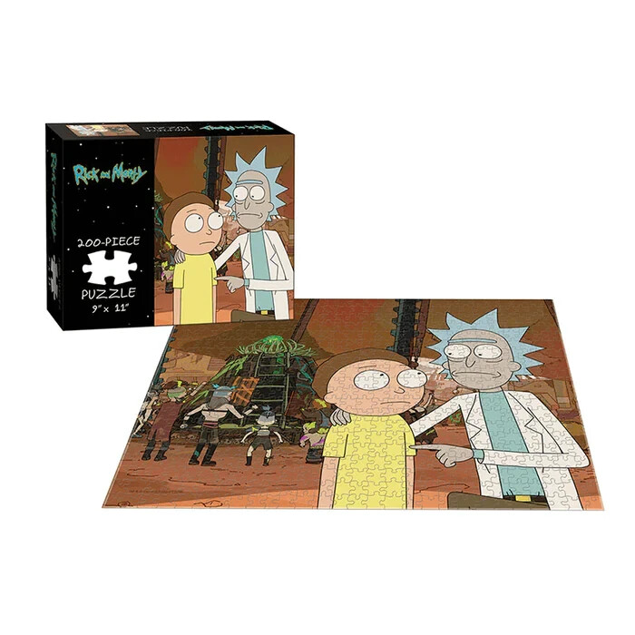 USAopoly Rick and Morty Rickmancing the Stone 9×11 200-Piece Puzzle
