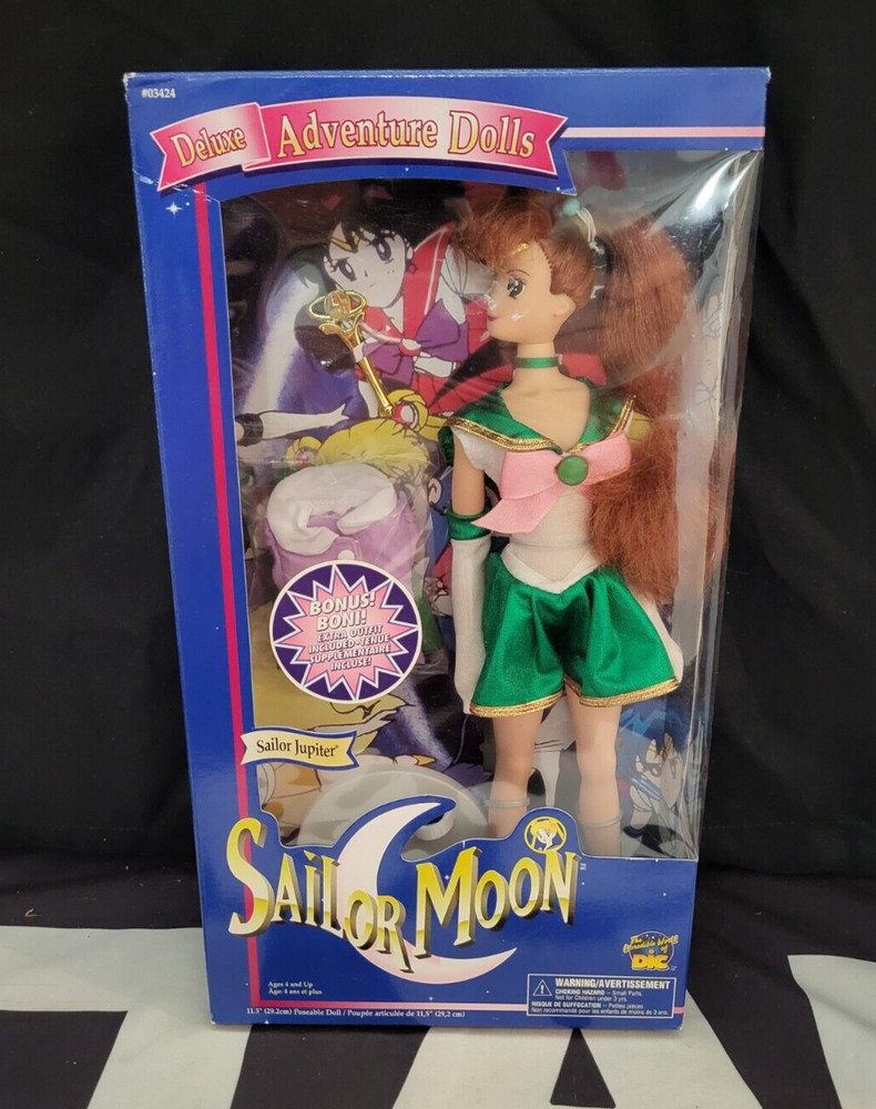 Sailor Jupiter Deluxe BONUS Outfit Adventures Dolls SAILOR MOON Irwin NEW Sealed