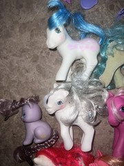 Vintage Lot of 80s Hasbro My Little Pony Dolls W/ Accessories