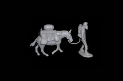 Prospector & Pack Horse set #3 resin western miners MARX toy soldiers playsets