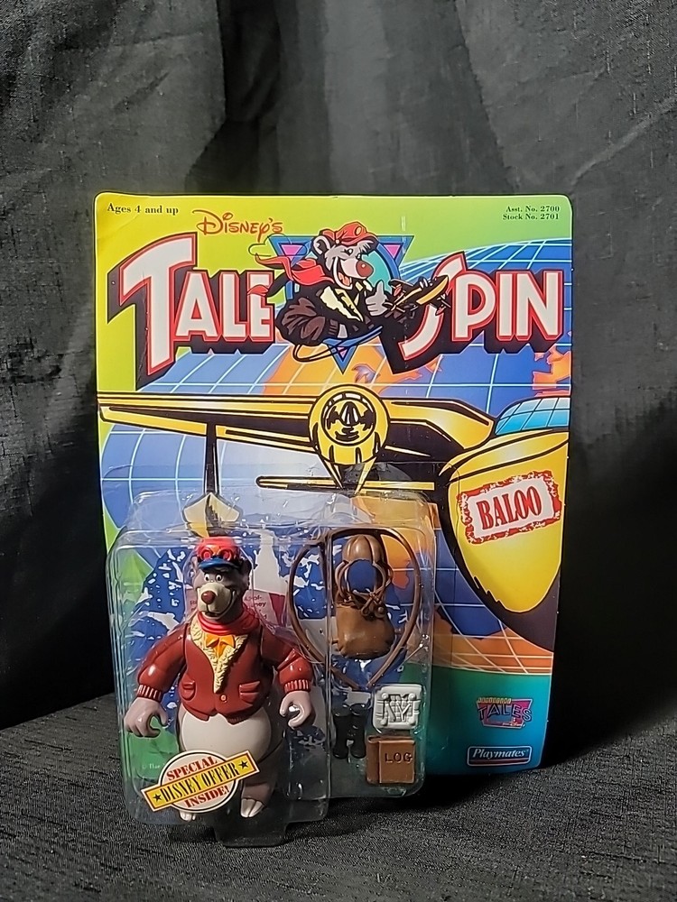 1991 Disney’s Talespin Baloo Action Figure Playmates Sealed Unpunched Tailspin