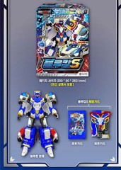 Metal Cardbot S Season2 BLUE COP S Transformer Robot Police Car Figure Toy