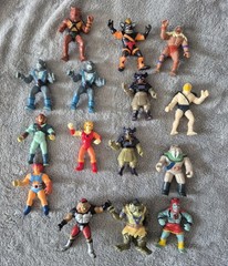 Glassite Thundercats Brazil Lion-o Panthro Lot Of 15 Miniatures Rare Not LJN
