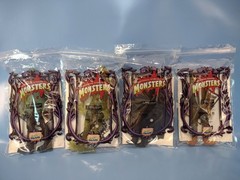 NECA Universal Monsters Loot Crate Crypt Club Lot of 4 Creature Drac Wolf Frank