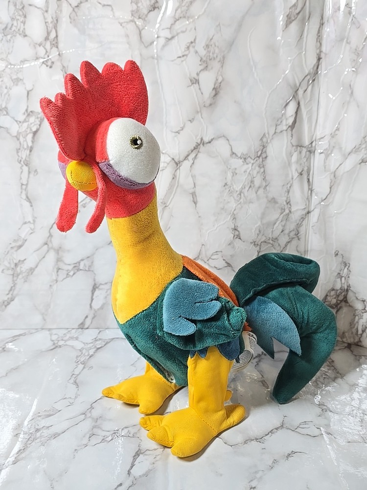 Disney Hei Hei Moana Plush Clucking Rooster Toy Animatronic Tested