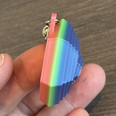 Rainbow Hexagon Fidget 3D Printed Toy For Keychains Backpacks And Purses