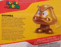 NEW Super Mario Exclusive GOLD GOOMBA 2.5″ Jakks Pacific Nintendo Figure NIB