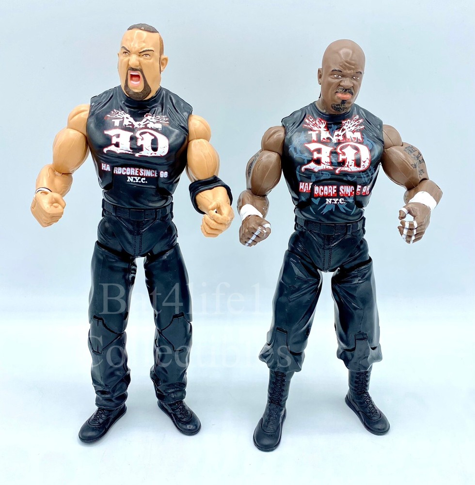 TNA Cross the Line Series 2 TEAM 3D Bully Ray Bubba & Brother D-von Dudley Loose
