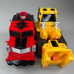 Hello Carbot Brayroad Bray Road Transformer Bulldozer Combiner Robot Figure Toy