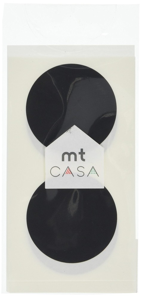 MT CASA 50 mm Seal Circle Sticker – Matte Black (Pack of 10)