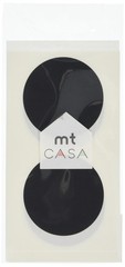 MT CASA 50 mm Seal Circle Sticker – Matte Black (Pack of 10)