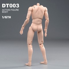 1/6 Male Pale Skin Narrow Shoulder Soldier Body For 12in Action Figure Model