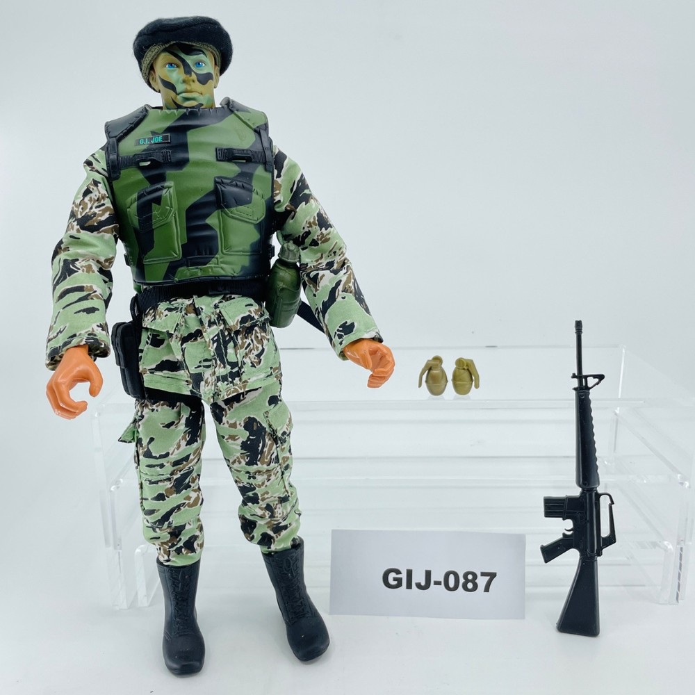 087 GI Joe 12 inch Green Camo Face Paint 1:6 Action Figure with Accessories