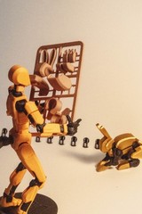 Bunny 13 | 3D Printed Rabbit Robot Action Figure Articulated Dummy 13 Companion