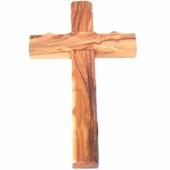 1 X Med. size wooden Cross from Bethlehem – Olive wood (16cm or 6.4 inches)