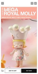 PopMart Mega Royal Molly 400% Velvet Flowers Figure – Sealed