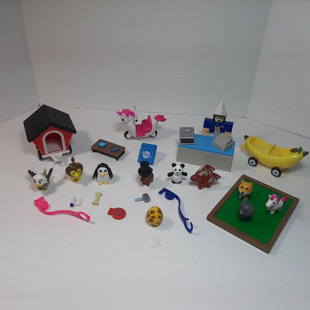 Roblox Adopt Me Pet Shop Figure Lot With Accessories Cars Eggs Minis Trainers