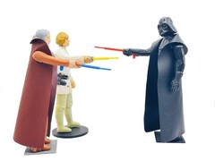 Vintage Kenner Repro FDM 3D Printed Lightsabers (In-Arm) (3-pack)