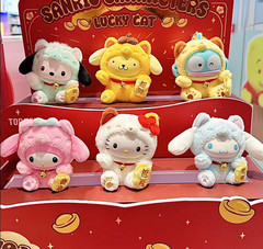 TOP TOY Sanrio Lucky cat Series Vinyl Plush Confirmed Blind Box Figures Hot!!