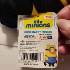 Minions Gone Batty Minion Plush Stuffed Toy 5″ NWT