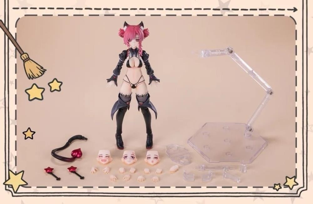 EXSSRION Apprentice Witch Hoshikawa Neco Red Ver. 1/12 Action Figure USA Seller