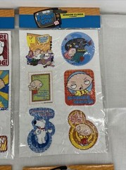 4 FAMILY GUY WINDOW CLINGS SET Peter Brian Stewie Griffin TV Show Auto Car Glass