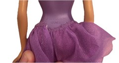Vintage 1999 Mattel Barbie Ballerina with Lavender Molded Bodysuit & Hairbrush