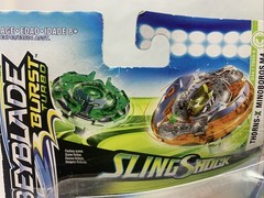 Beyblade Burst Turbo slingshock dual pack Thorns X and Roktavor R4 new