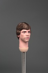 1/6 Luke Skywalker Mark Hamill Head Carved W/Long Neck Fit 12” Male Figure Body