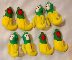 Tralalero Tralala Action Figure Party Favor Banana Monkey Lot of 8 Brainrot
