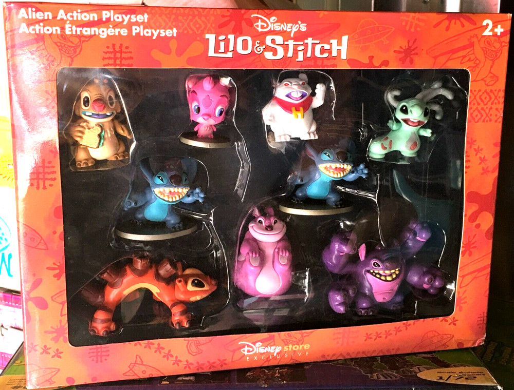 Lilo & Stitch Alien Action Playset Experiments Figures Disney Store Exclusive