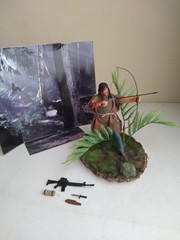Neca RAMBO First Blood John J. CUSTOM* SURVIVAL SERIES BLOODY U.S Seller RARE***