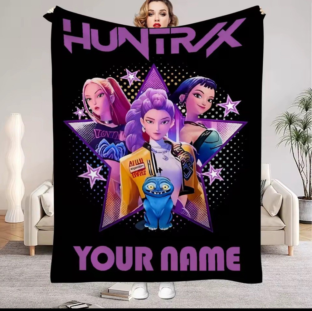 Custom Name K-Pop Demon Hunters Blanket