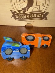 WOODEN DISNEY CARS PIXAR Wood SNOT ROD DJ DELINQUENT ROAD HAZARDS WOODEN