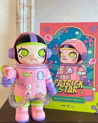 Authentic Pop Mart Mega Space Molly Patrick Star 400% Spongebob Squarepants