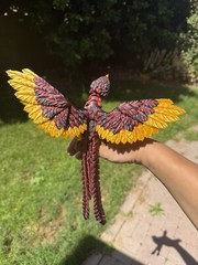 3D Printed 1 Pack Phoenix Animals 14.5” Luminous Articulated Toy Gift