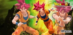 Bandai S.H.Figuarts Dragon Ball Super Super Saiyan God Goku God Aura Figure NEW
