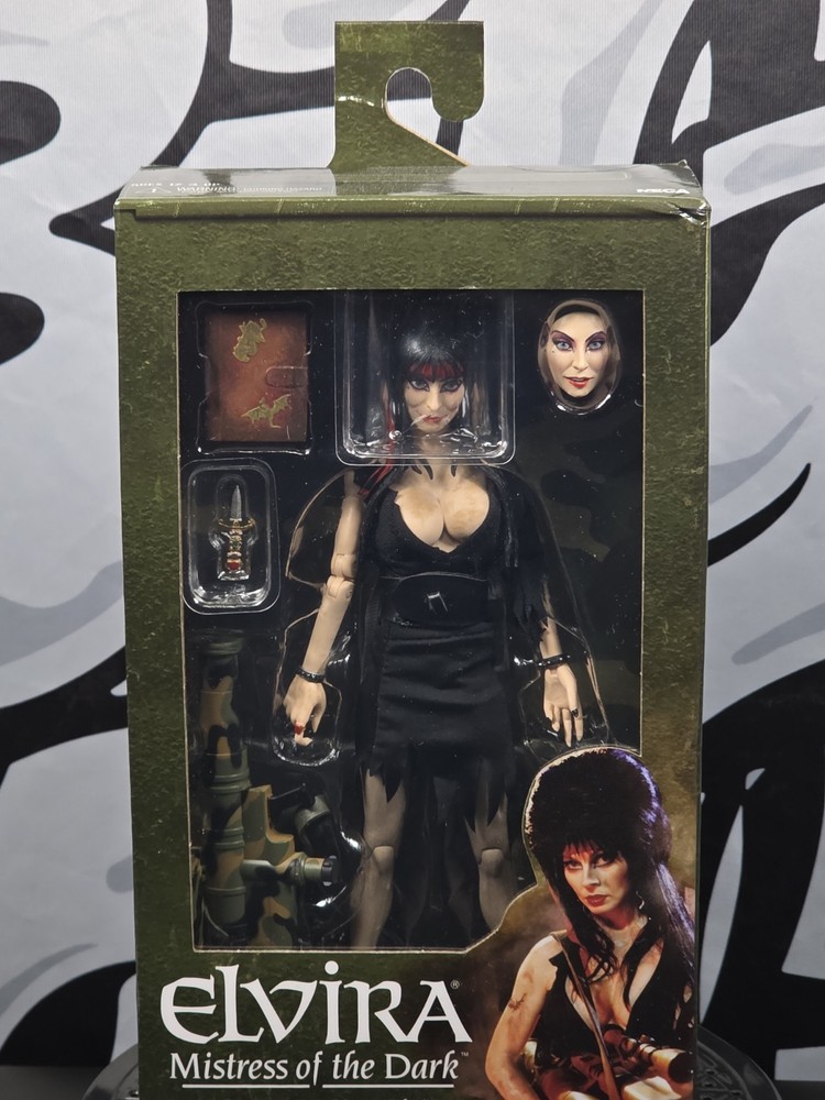 NECA Elvira Commando Mistress of the Dark New Sealed **damaged box**