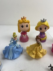Disney Collection Princess Figures Cake Topper Toddler Toys Lot Of 15