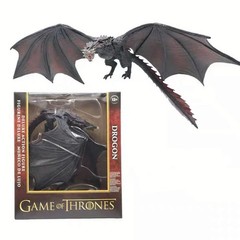 Game Of Thrones Drogon Black Dragon Deluxe Action Figure New