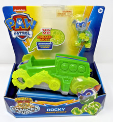 PAW Patrol, Mighty Pups Charged Up Rocky’s Deluxe Vehicle New