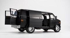 US Seller [MIB] Ramen Economical Vans REV02 Black 1/12 Scale Vehicle