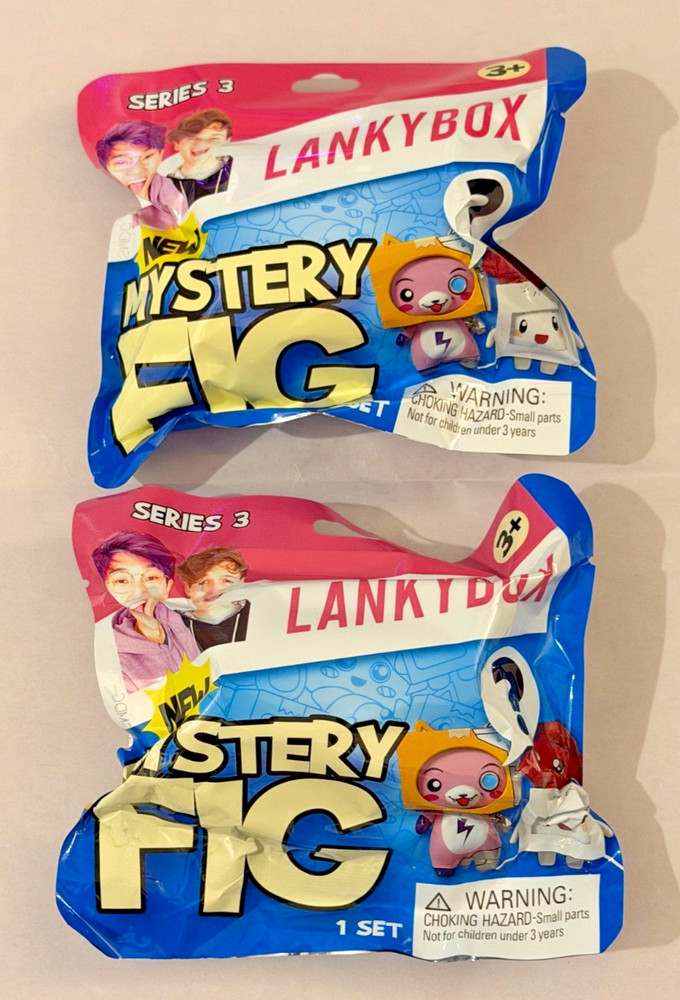 2 LOT Bonkers LANKYBOX Series 3 MYSTERY FIG Mini Figures NEW