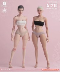 Worldbox AT210 1/6 Female Body Joint Movable Bee Waist Light Tan 12″ Figure