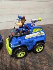Paw Patrol Marshall Jungle Rescue Fire Truck Police Cruiser & Motorcycle Lot