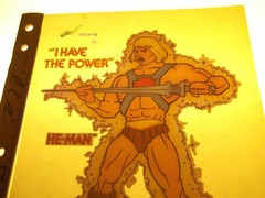 Vintage 80’s Masters of the universe HE-MAN T-SHIRT IRON-ON, I HAVE THE POWER!