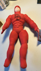 Marvel DareDevil Stuffed Action Figure Bendable Arms & Legs 2003 New With Tags